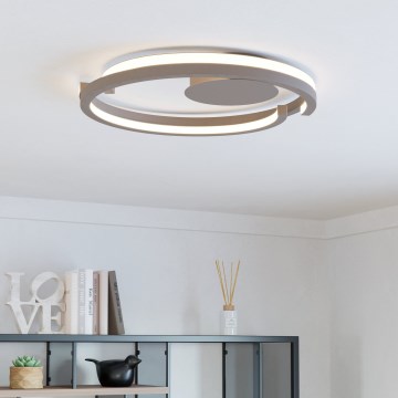 Eglo - LED prigušiva plafonska svetiljka 2xLED/20W/230V 2700-6500K prečnik 48 cm bež + daljinski upravljač