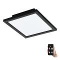 Eglo - LED prigušiva plafonska svetiljka LED/15,3W/230V 2700-6500K crna ZigBee