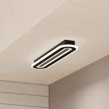 Eglo - LED prigušiva plafonska svetiljka LED/20W/230V 2700-6500K crna + daljinski upravljač