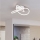 Eglo - LED prigušiva plafonska svetiljka LED/40W/230V 2200-6500K prečnika 83 cm bela + daljinski upravljač