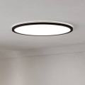 Eglo - LED prigušiva plafonska svetiljka za kupatilo LED/16,8W/230V 2700-6500K prečnik 50 cm IP44 crna + daljinski upravljač