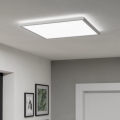 Eglo - LED prigušiva plafonska svetiljka za kupatilo LED/17W/230V 2700-6500K 50x50 cm IP44 bela + daljinski upravljač