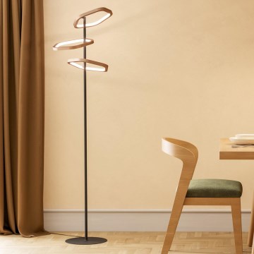Eglo - LED prigušiva podna lampa LED/20W/230V mesing