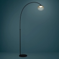 Eglo - LED prigušiva podna lampa LED/5,8W/230V 2200-6500K bež/zadimljena + daljinski upravljač