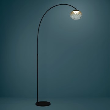 Eglo - LED prigušiva podna lampa LED/5,8W/230V 2200-6500K bež/zadimljena + daljinski upravljač