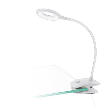 Eglo - LED prigušiva punjiva dodirna lampa sa klipsom LED/3,2W/5V 500 mAh bela
