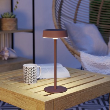 Eglo - LED prigušiva solarna punjiva stona lampa na dodir LED/3W/5V 3000-6000K 1800 mAh IP44 narandžasta