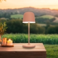 Eglo - LED prigušiva spoljašnja dodirna punjiva stona lampa LED/1,8W/5V 2500/3000/4000K 2500 mAh IP54 narandžasta