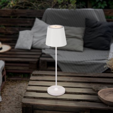 Eglo - LED prigušiva spoljašnja punjiva stona lampa LED/3,8W/5V 2400/3000/4000K 2000 mAh IP44 bela