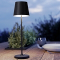 Eglo - LED prigušiva spoljna punjiva stona lampa LED/3,8W/5V 2400/3000/4000K 2000 mAh IP44 crna