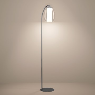 Eglo - LED prigušiva stojeća lampa LED/7W/230V + LED/1,6W 2200-6500K crni hrom