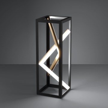 Eglo - LED prigušiva stona lampa LED/21W/230V 2700-6500K crna/zlatna + daljinski upravljač