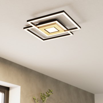 Eglo - LED prigušiva stropna svetiljka 2xLED/17W/230V +LED/4,2W 2700-6500K + daljinski upravljač