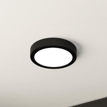 Eglo - LED prigušiva stropna svetiljka LED/11W/230V crna prečnik 16 cm