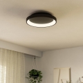 Eglo - LED Prigušiva stropna svetiljka LED/12W/230V 2700-6500K crna + daljinski upravljač