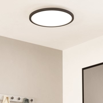 Eglo - LED prigušiva stropna svetiljka LED/33,5W/230V prečnik 45 cm crna