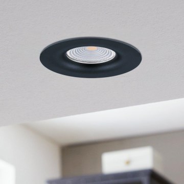 Eglo - LED prigušiva ugradno svetlo za spušteni plafon LED/6W/230V crna