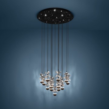 Eglo - LED prigušiva viseći luster na sajli LED/27W/230V 3000K crna