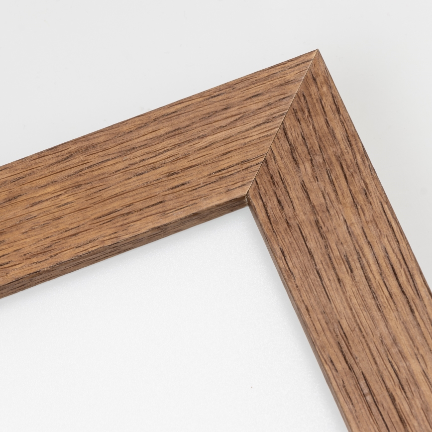 Eglo - LED RGB prigušiva površinska svetiljka SALOBRENA-C WOOD LED/24W/230V 2700-6500K 49,5x49,5 cm tamno braon + daljinski upravljač