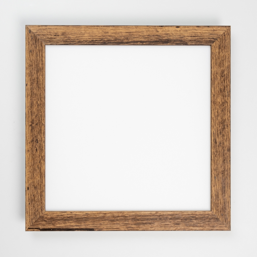 Eglo - LED RGB prigušiva površinski plafonski panel SALOBRENA-C WOOD LED/24W/230V 2700-6500K 49,5x49,5 cm braon + daljinski upravljač