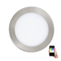 Eglo - LED RGB prigušiva ugradna plafonska svetiljka FUEVA-C LED/10,5W/230V prečnik 17 cm