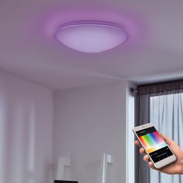Eglo - LED RGB prigušiva zidno-plafonska svetiljka GIRON-C LED/17W/230V