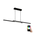 Eglo - LED RGBW luster na sajli, sa prigušiva, LED/32W/230V, crna, ZigBee