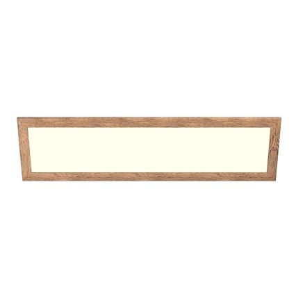 Eglo - LED RGBW prigušiva panel za površinsku montažu SALOBRENA-C WOOD LED/34W/230V 2700-6500K 34x124 cm braon + daljinski upravljač