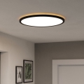 Eglo - LED RGBW prigušiva kupatilska plafonska lampa LED/16,8W/230V 2700-6500K prečnik 50 cm IP44 crna ZigBee
