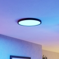 Eglo - LED RGBW prigušiva kupatilska plafonska lampa LED/17,5W/230V 2700-6500K preč. 38,9 cm IP44 crna