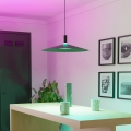 Eglo - LED RGBW prigušiva luster na sajli LED/15,5W/230V 2700-6500K crna