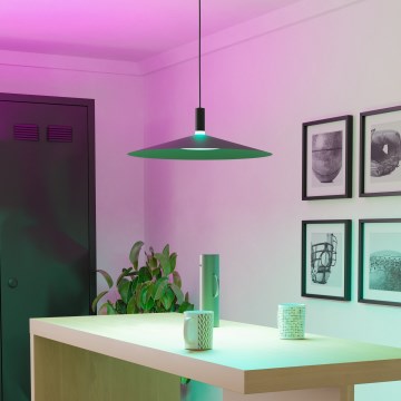 Eglo - LED RGBW prigušiva luster na sajli LED/15,5W/230V 2700-6500K crna