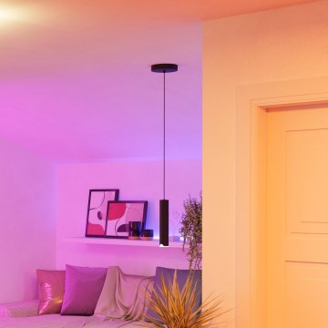 Eglo - LED RGBW prigušiva luster na sajli LED/3,7W/230V 2700-6500K crna