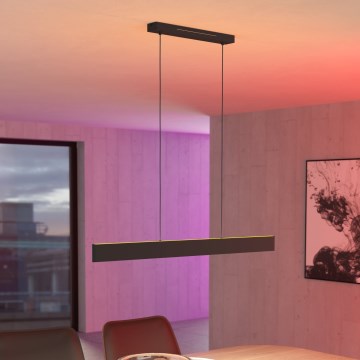 Eglo - LED RGBW prigušiva luster na sajli LED/38W/230V 2700-6500K crna