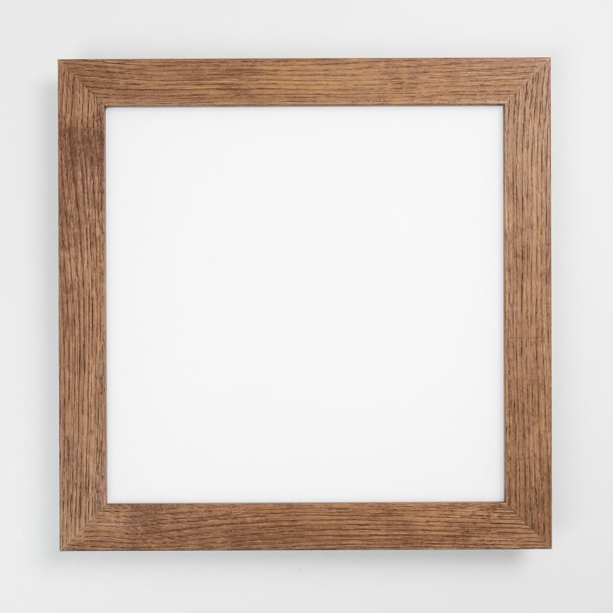 Eglo - LED RGBW prigušiva površinski montiran panel SALOBRENA-C WOOD LED/21W/230V 2700-6500K 49,5x49,5 cm tamno braon + daljinski upravljač