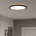Eglo - LED RGBW prigušiva plafonska lampa za kupatilo, 18,5 W/230 V, 2700–6500 K, prečnik 38,9 cm, IP44, crna, ZigBee