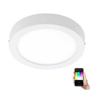 Eglo - LED RGBW prigušiva plafonska svetiljka FUEVA-C LED/15,6W/230V Bluetooth Ø 22,5 cm