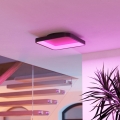 Eglo - LED RGBW prigušiva plafonska svetiljka LED/20W/230V 2700-6500K 35x35 cm crna