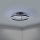 Eglo - LED RGBW prigušiva plafonski ventilator LED/36W/230V 3000-6500K prečnika 50 cm crni + daljinski upravljač