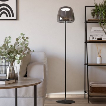 Eglo - LED RGBW prigušiva podna lampa LED/15,5W/230V 2700-6500K dimljena