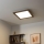 Eglo - LED RGBW prigušiva površinski montiran panel SALOBRENA-C WOOD LED/21W/230V 2700-6500K 49,5x49,5 cm tamno braon + daljinski upravljač