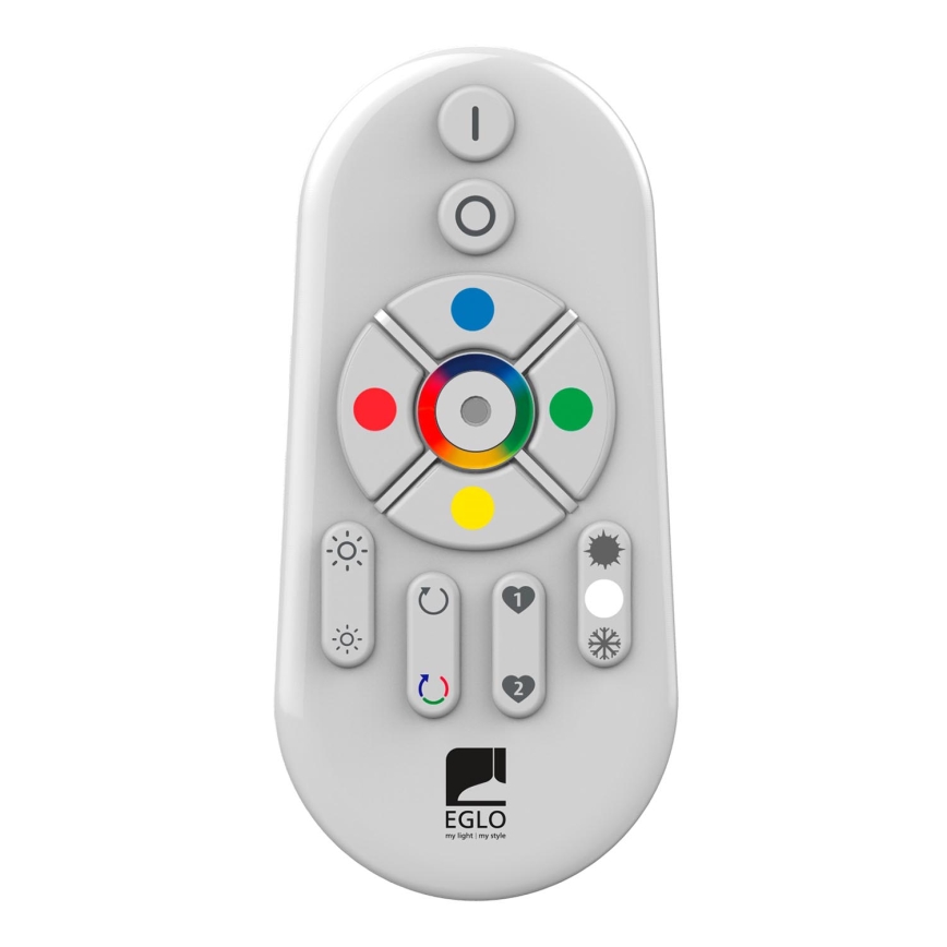 Eglo - LED RGBW prigušiva površinski montiran panel SALOBRENA-C WOOD LED/34W/230V 2700-6500K 64x64 cm braon + daljinski upravljač