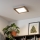Eglo - LED RGBW prigušiva prislonjen panel SALOBRENA-C WOOD LED/16W/230V 2700-6500K 34x34 cm tamno smeđa + daljinski upravljač