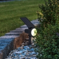Eglo - LED RGBW prigušiva solarna lampa LED/3W/4,5V IP44 crna + daljinski upravljač