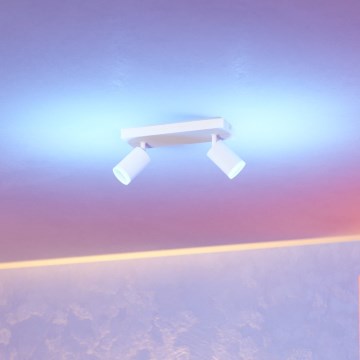 Eglo - LED RGBW prigušiva spot svetiljka 2xLED/3,7W/230V 2700-6500K bela