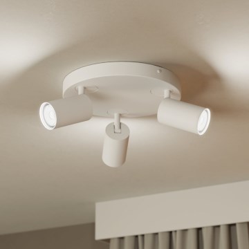 Eglo - LED RGBW prigušiva spot svetiljka 3xGU10/4,9W/230V bela