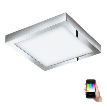 Eglo - LED RGBW prigušiva stropna svetiljka FUEVA-C LED/21W/230V Bluetooth IP44 30x30 cm