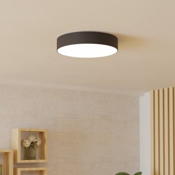 Eglo - LED RGBW prigušiva stropna svetiljka LED/15W/230V 2700-6500K prečnik 39 cm crna