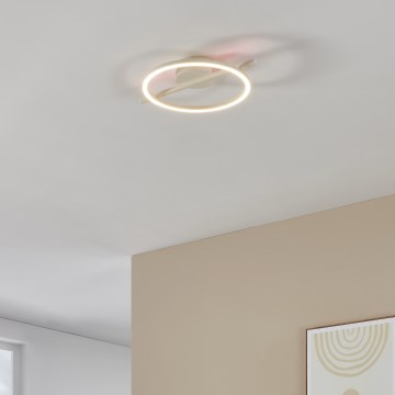 Eglo - LED RGBW prigušiva stropna svetiljka LED/17W/230V 2700-6500K bela + daljinski upravljač