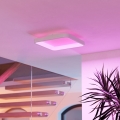 Eglo - LED RGBW prigušiva stropna svetiljka LED/20W/230V 2700-6500K 35x35 cm bela